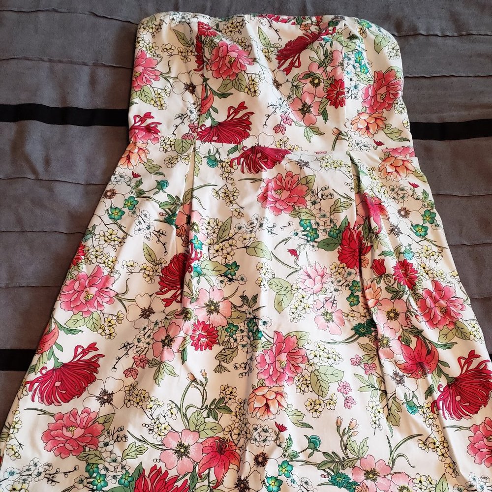 Old Navy Strapless Floral Dress